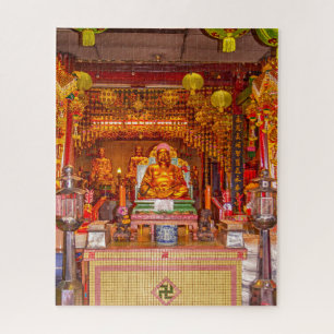 Glimlachende Boeddha in de Chinese tempel, Bangkok Legpuzzel