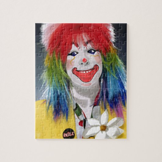 Glimlachende Clown Legpuzzel (Verticaal)