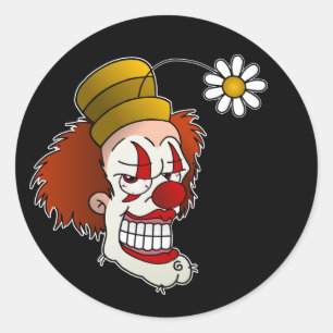 Glimlachende Clown Stickers