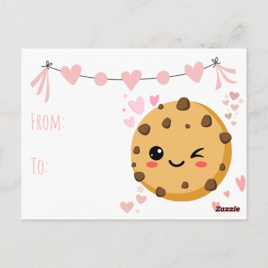 Glimlachende Cookie Leraar Dank u kaart - Dank u (Achterkant)