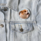Glimlachende Corgi Meme Pin Button (In situ)