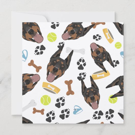 Glimlachende Dobermann (Voorkant)