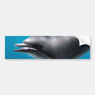 Glimlachende dolfijn bumpersticker
