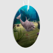 Glimlachende dolfijn ornament (voorkant)