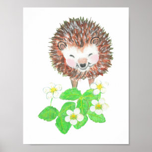 Glimlachende egel poster