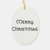 Glimlachende ezel kerstversiering keramisch ornament (Achterkant)