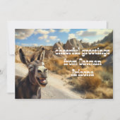 Glimlachende ezel, Oatman Arizona Kaart (Voorkant)