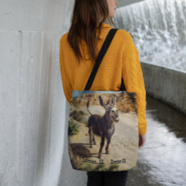 Glimlachende ezel, Oatman Arizona, Route 66 Draagtas