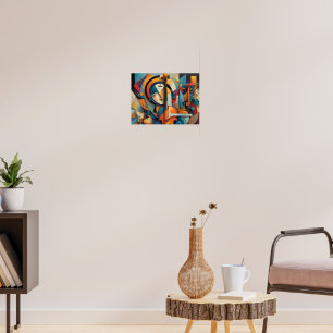 Glimlachende Face Art Poster