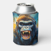 Glimlachende gorilla blikjeskoeler (Blikje Achterkant)