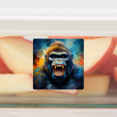 Glimlachende gorilla labels (Aangebracht)