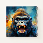 Glimlachende gorilla notitieboek (Achterkant)
