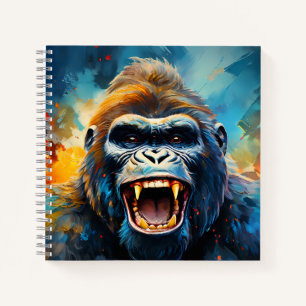 Glimlachende gorilla notitieboek