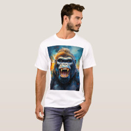 Glimlachende gorilla t-shirt