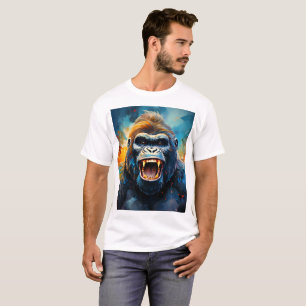 Glimlachende gorilla t-shirt