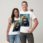 Glimlachende gorilla t-shirt (Unisex)