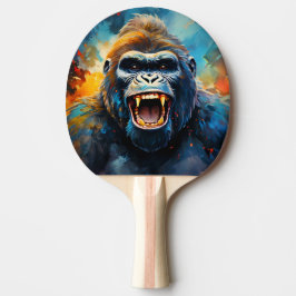 Glimlachende gorilla tafeltennisbatje