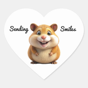 Glimlachende Hamster Sticker
