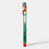 Glimlachende hond met kerstmuts Case-Mate iPhone case (Achterkant / Links)