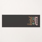 Glimlachende Inspirerend quote Yogamat (Voorkant (horizontaal))