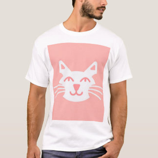 Glimlachende kat gezicht T-shirt