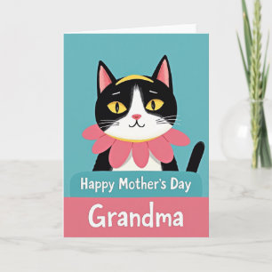 Glimlachende Kattenmoederkaart Kaart