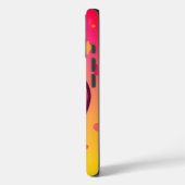 Glimlachende Kawaii-aardbei op pastelgradiënt rug Case-Mate iPhone Case (Achterkant / Links)