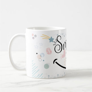 Glimlachende lippen koffiemok