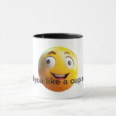 Glimlachende Mokken Emoji Design - Leuke en speels (Midden)