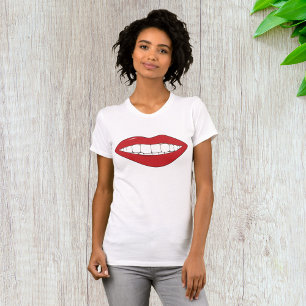 Glimlachende Mond Vrouwen T-shirt