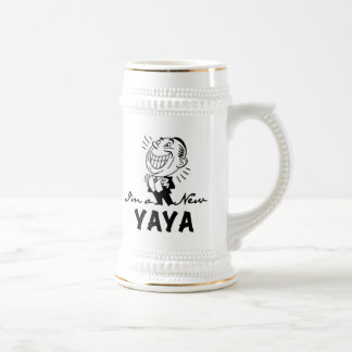 Glimlachende New Yaya Tshirts en geschenken Bierpul