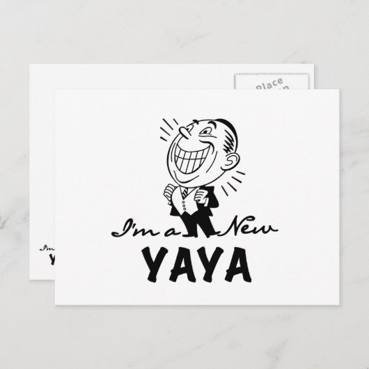 Glimlachende New Yaya Tshirts en geschenken Briefkaart (Voorkant / Achterkant)