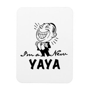 Glimlachende New Yaya Tshirts en geschenken Magneet