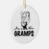 Glimlachende nieuwe Gramps T-shirts en geschenken Keramisch Ornament (Rechts)