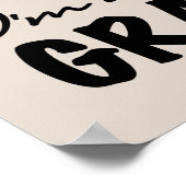 Glimlachende nieuwe Gramps T-shirts en geschenken Poster (Hoek)