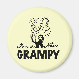 Glimlachende nieuwe Grampy T-shirts en geschenken Magneet