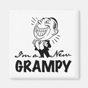 Glimlachende nieuwe Grampy T-shirts en geschenken Magneet