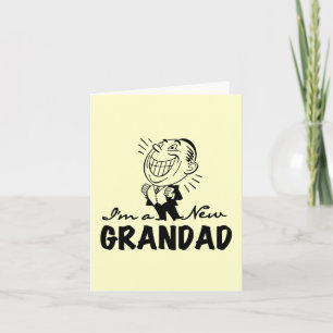 Glimlachende nieuwe Grandad T-shirts en geschenken Kaart