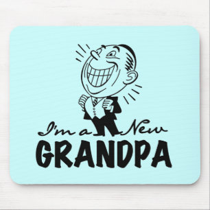 Glimlachende nieuwe Grandad T-shirts en geschenken Muismat
