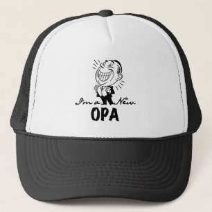 Glimlachende Nieuwe T-shirts Opa en Giften Trucker Pet