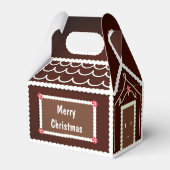 Glimlachende peperkoek Huis chocolade pepermunt Bedankdoosjes (Achterkant)