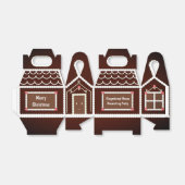 Glimlachende peperkoek Huis chocolade pepermunt Bedankdoosjes (Uitgevouwen)