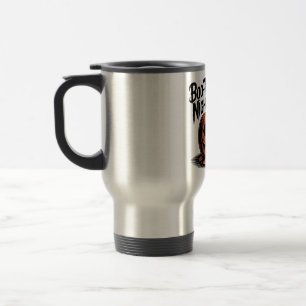Glimlachende pompoen met Fall Leaves Design Reisbeker