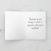 Glimlachende schildpad Denken aan je kaart (Binnen)