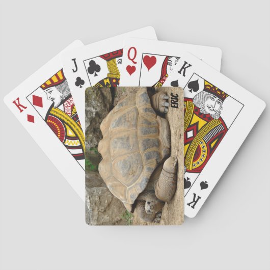 Glimlachende schildpad pokerkaarten (Achterkant)