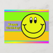 Glimlachende Smiley Emoji Gefeliciteerd Verjaardag Briefkaart (Voorkant)