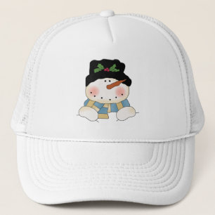 Glimlachende Sneeuwman Tshirts en geschenken Trucker Pet
