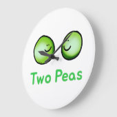 Glimlachende twee erwten Schattigee vriendschapsku Grote Klok (Hoek)