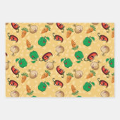 glimlachende Veggies Inpakpapier Vel (Voorkant)