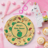 glimlachende Veggies Papieren Bordje (Feest)